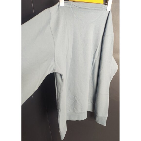 Eddie Bauer Men’s Slate Blue Fleece Sweatshirt Pullover Size M NWT - Picture 7 of 9